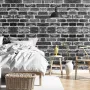 VEVOR Peel and Stick Wallpaper, 45cm x 10m Contact Paper Gray Brick Waterpoof Self Adhesive, Easy to Clean & Peel Wall Decorativ