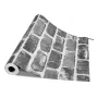 Peel and Stick Wallpaper, 45cm x 10m Contact Paper Gray Brick Waterpoof Self Adhesive, Easy to Clean & Peel Wall Decorative Viny