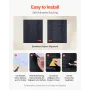 Peel and Stick Tapet, 40cm x 10m Kontaktpapir Sort revnet
