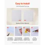 Peel and Stick Tapet, 45cm x 10m Kontaktpapir Hvidt Trækorn