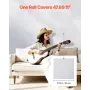 Peel and Stick Wallpaper, 45cm x 10m Contact Paper White Wood Grain Waterpoof Self Adhesive, Easy to Clean & Peel Wall Decorativ