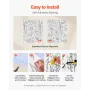Peel and Stick Tapet, 45cm x 10m Kontaktpapir White Line Art