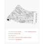 Peel and Stick Tapet, 45cm x 10m Kontaktpapir White Line Art