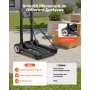 Folding Hand Truck, 49.9 kg Load Capacity, Collapsible Luggage Cart with 2 Wheels & 1 Elastic Rope, Utility Dolly Platform Cart 