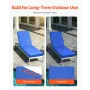 Chaise Lounge Cushion, 183 x 53.3 x 7.5 cm , Outdoor Lounge Chair Cushions, Waterproof & Fade-Resistant, Sun Lounger Replacement