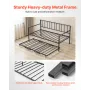Twin Size Daybed Stel, Højdejusterbar Day Bed med Trille, Heavy
