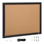 Cork Board, 24 x 18 tommer, dobbeltsidet opslagstavle med