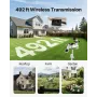 7-in-1 Wireless Weather Station, 190.5 mm VA Display, Solar Powered Outdoor Sensor, Rain Gauge, Indoor Outdoor for Weather Forec