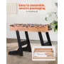 Folding Foosball Table, 106 cm Standard Size Table, Indoor Full Size Foosball Tables for Home, Family, and Game Room, Durable So