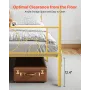himmelseng i fuld størrelse, metal himmelseng med minimalistisk