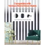 Peel and Stick Wallpaper, 45cm x 15m Contact Paper Black White Modern Geometric Waterpoof Self Adhesive, Easy to Clean Wall Deco