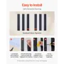 Peel and Stick Tapet, 45cm x 15m Kontaktpapir Sort Hvid Moderne