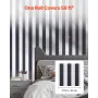 Peel and Stick Wallpaper, 45cm x 15m Contact Paper Black White Modern Geometric Waterpoof Self Adhesive, Easy to Clean Wall Deco
