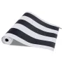 Peel and Stick Tapet, 45cm x 15m Kontaktpapir Sort Hvid Moderne