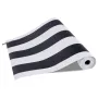 Peel and Stick Tapet, 45cm x 15m Kontaktpapir Sort Hvid Moderne