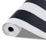 VEVOR Peel and Stick Tapet, 45cm x 15m Kontaktpapir Sort Hvid Moderne geometrisk vandtætte selvklæbende, let at rengøre Wal