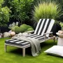 Chaise Lounge Cushion, 89x56x71 cm, Set of 2 Outdoor Lounge Chair Cushions, Waterproof & Fade-Resistant Sun Lounger Cushions wit
