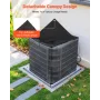 klimaanlægsdæksel, 914 x 914 x 1010 mm vekselstrømsdæksel til