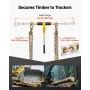 VEVOR Ratchet Chain Binder, 8 mm x 4.3 m G80 Chains, 3629 kg Working Load of Ratchet Load Binder, Chains and Binders Set, Tie Do
