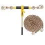 VEVOR Ratchet Chain Binder, 8 mm x 4.3 m G80 Chains, 3629 kg Working Load of Ratchet Load Binder, Chains and Binders Set, Tie Do