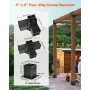 VEVOR Pergola Kit, 4x4 Inch Pergola Brackets for 92 x 92 mm Wood Beams in Actual Dimension, 3-Way (4 Pcs) and 4-Way (2 Pcs) Gaze