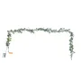 Christmas Garland, 2011 mm Realistic Greenery Decorated with Vines, Olive Leaves, and Berries, Evergreen Faux Garlands with Ligh