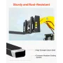 Skid Steer Pallet Frame, 1814 kg Rated Load Capacity, 115 cm Pallet Fork Frame Attachments with 50.8 mm Hitch Receiver & Spear S