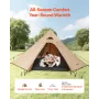 Hot Tent for 4 Persons, Camping Tipi Hot Tents with Stove Jack & Inner Tent, Portable Winter Camping Tents with Snow Skirt, Easy