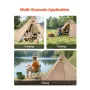 VEVOR Hot Tent for 4 Persons, Portable Winter Tipi Tent with Stove Jack, Waterproof Canvas Camping Tents, Lightweight 4 Season S