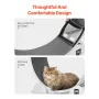 Cat Exercise Wheel with Pedometer, 40.8 in, Cat Running Wheel with Brake & Carpeted Runway, Quiet Cat Treadmill for Indoor Cats 