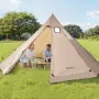 Hot Telt til 4-6 personer, Bærbart Vinter Tipi Telt med Komfur