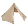 Hot Tent for 4-6 Persons, Portable Winter Tipi Tent with Stove Jack, Waterproof Canvas Camping Tents, Lightweight 4 Season Shelt