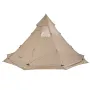 Hot Tent for 4-6 Persons, Portable Winter Tipi Tent with Stove Jack, Waterproof Canvas Camping Tents, Lightweight 4 Season Shelt