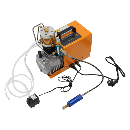 Højtrykskompressor, 4500PSI/30MPA/300BAR højtryksluftkompressor, 1800W 220V automatisk stop