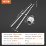 Linear Guide Rail Set, SBR20 2200mm, 2 PCS 86.6 in/2200 mm SBR20 Guide Rails and 4 PCS SBR20UU Slide Blocks, Linear Rails and Be