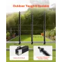 Chain Link Fence Extensions, 9 Packs 695 mm Extension Height, Galvanized Post Extender for 32 to 38 mm Top of Fence, U Bracket, 