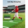 VEVOR Baseball Hitting Mat, 366x183cm Batting Cage Mat, Batters Box Turf Mats, Softball Batting Practice Equipment with Home Pla