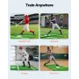 VEVOR Baseball Hitting Mat, 366x183cm Batting Cage Mat, Batters Box Turf Mats, Softball Batting Practice Equipment with Home Pla