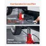 Air Hydraulic Bottle Jack, 20 Ton Load Capacity, 260-495 mm Lifting Range, Pneumatic/Manual Heavy Duty Welded Bottle Jack with P