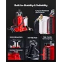 Air Hydraulic Bottle Jack, 20 Ton Load Capacity, 260-495 mm Lifting Range, Pneumatic/Manual Heavy Duty Welded Bottle Jack with P