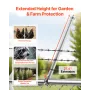 Chain Link Fence Extensions, 18 Packs 695 mm Extension Height, Galvanized Post Extender for 32 to 38 mm Top of Fence, U Bracket,