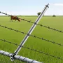 Chain Link Fence Extensions, 18 Packs 695 mm Extension Height, Galvanized Post Extender for 32 to 38 mm Top of Fence, U Bracket,