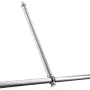 Chain Link Fence Extensions, 18 Packs 695 mm Extension Height, Galvanized Post Extender for 32 to 38 mm Top of Fence, U Bracket,