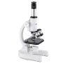 Monocular Microscope for Adults, Professional Compound Microscope Kit, 40-2000X Magnification, Aluminum Alloy Body, Includes LED