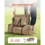 Hot Tent for 2 Persons, Portable Winter Tipi Tent with Stove Jack, Waterproof Canvas Camping Tents, Lightweight 4 Season Shelter