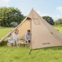 Hot Telt til 2 personer, Bærbart Vinter Tipi Telt med Komfur
