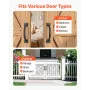 Barn Door Handle, 4Pcs 152 mm Rustic Fence Gate Handle, Rust-Resistant Coating, Heavy Duty Carbon Steel Outdoor Gate Handles, Ea