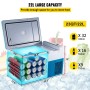 Car Refrigerator 22L Compressor Portable Small Refrigerator Car Refrigerator Freezer Vehicle Car Truck RV Boat Mini Electric