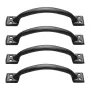 VEVOR Barn Door Handle, 4Pcs 152 mm Rustic Fence Gate Handle, Rust-Resistant Coating, Heavy Duty Carbon Steel Outdoor Gate Handl