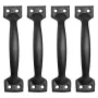 VEVOR Barn Door Handle, 4Pcs 152 mm Rustic Fence Gate Handle, Rust-Resistant Coating, Heavy Duty Carbon Steel Outdoor Gate Handl